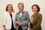 Landesrätin Bettina Vollath mit Bundesministerin Claudia Schmied und PHSt-Rektorin Elgrid Messner © PHSt/Grössler, Verwendung bei Angabe der Quelle kostenfrei Landesrätin Bettina Vollath mit Bundesministerin Claudia Schmied und PHSt-Rektorin Elgrid Messner