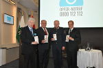 Michael Lepuschitz, 2. LH-Stv. Siegfried Schrittwieser, Josef Klamminger und Martin Meier (Landesleiter Weißer Ring Steiermark) (v. l.) © Foto: steiermark.at/Wolfgang Strasser; bei Quellenangabe honorarfrei Michael Lepuschitz, 2. LH-Stv. Siegfried Schrittwieser, Josef Klamminger und Martin Meier (Landesleiter Weißer Ring Steiermark) (v. l.)