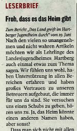 Leserbrief © Kleine Zeitung 6.7.2014