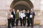 Christian Krainer (GBV Steiermark), Janosch Hartmann (Servicebüro zusammen>wohnen<), LR Hans Seitinger, LR Bettina Vollath, LH-Stv. Siegfried Schrittwieser, Christina Trattner (Servicebüro zusammen>wohnen<) und Wolfram Sacherer (GBV Steiermark)