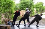 ...auch durch den Einsatz outdoorpädagogischer Übungen...