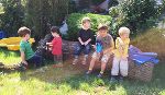 ...und die Kinder bereits spielen können!