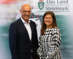 AMS LGF Karl Heinz Snobe und Soziallandesrätin Kampus © Peter Drechsler AMS LGF Karl Heinz Snobe und Soziallandesrätin Kampus